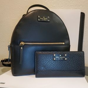 KATE🖤SPADE SMALL BACKPACK & MATCHING WALLET COMBO